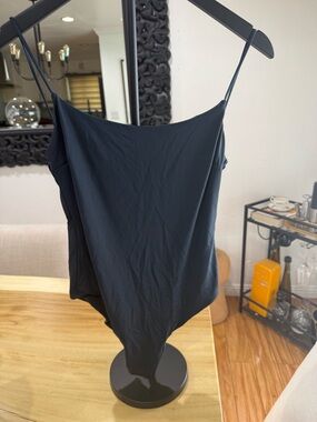 Zara Black One-Piece Swimsuit with Slim Straps